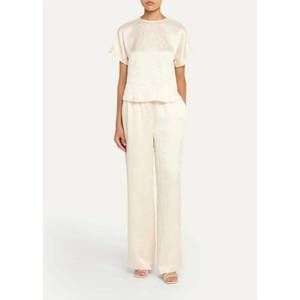NEW SIMKHAI addison combo t-shirt in cream